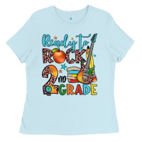 Baby Blue ready to rock 2nd grade Ladies Tee - JahusDesignShop