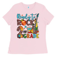 Bubblegum Pink ready to rock 2nd grade Ladies Tee - JahusDesignShop