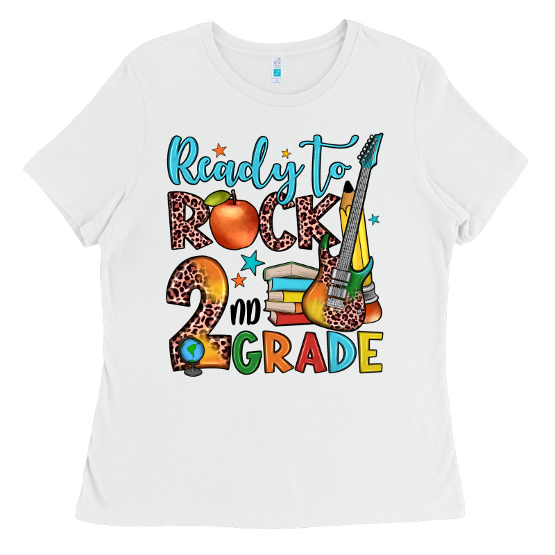 Ready To Rock 2nd Grade Ladies Tee by JahusDesignShop | Teevron
