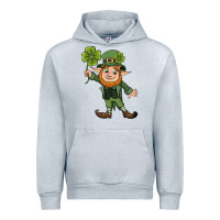 Heather Grey St. Patrick's day elf Urban Hoodie - CowGirlArtShop