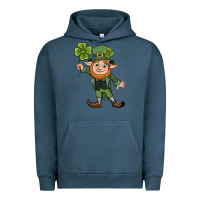 Pigment Midnight Navy St. Patrick's day elf Urban Hoodie - CowGirlArtShop