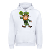 White St. Patrick's day elf Urban Hoodie - CowGirlArtShop
