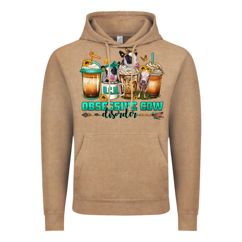 Ocd Obsessive Cow Disorder Coffee Cups Vintage Hoodie by Jasminsmagicworld | Teevron