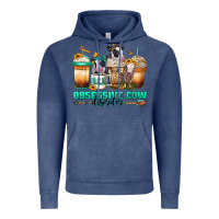 Vintage Denim ocd obsessive cow disorder coffee cups Vintage Hoodie - Jasminsmagicworld