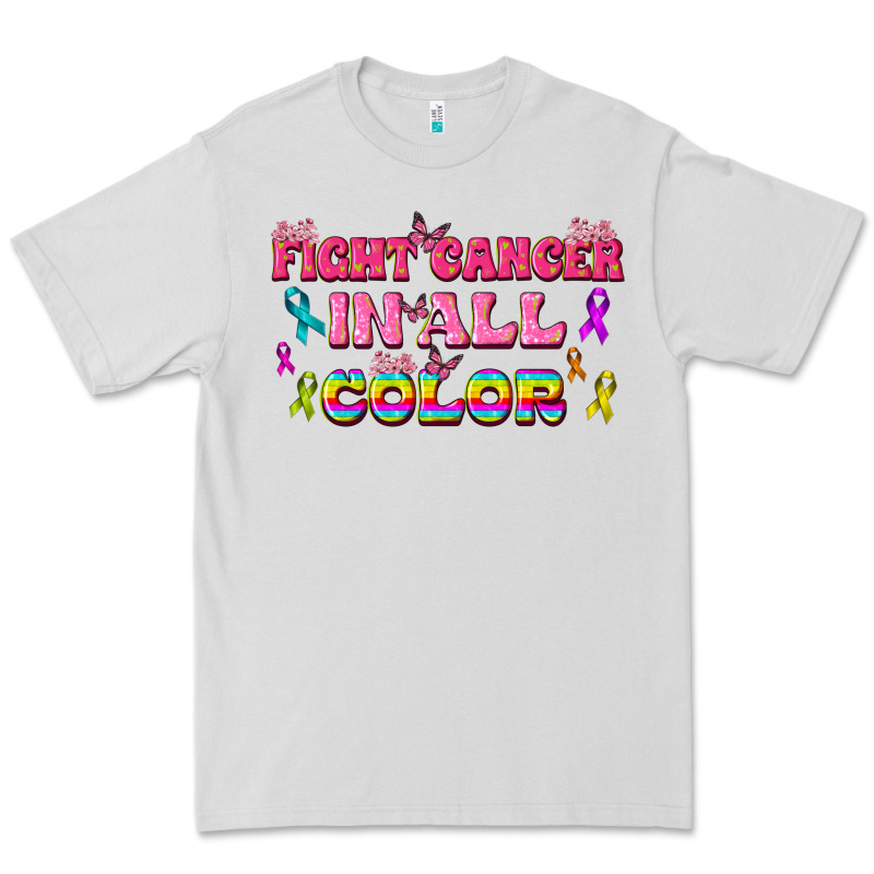 Fight Cancer In All Color Premium Tee by texasbilliewilder | Teevron