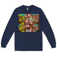 Navy little debbie tree cakes leopard turquoise Long Sleeve Tee - JahusDesignShop