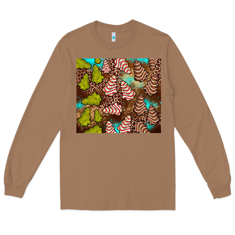 Little Debbie Tree Cakes Leopard Turquoise Long Sleeve Tee by JahusDesignShop | Teevron