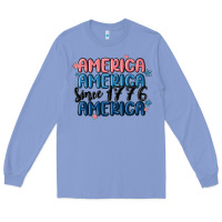 Colony Blue america since 1776 Long Sleeve Tee - MaliasSmallBusiness