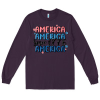 Plum america since 1776 Long Sleeve Tee - MaliasSmallBusiness