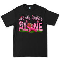 Black Football Nobody Fights Alone Premium Tee - texasbilliewilder