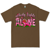 Cacao Football Nobody Fights Alone Premium Tee - texasbilliewilder