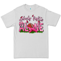 Dove Grey Football Nobody Fights Alone Premium Tee - texasbilliewilder