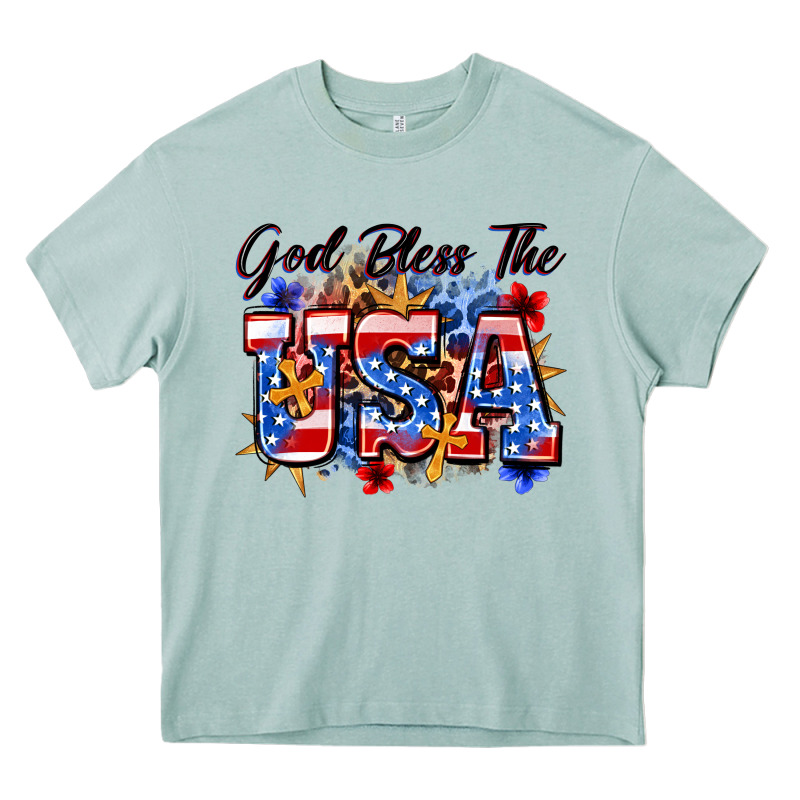 God Bless The Usa Heavy Core Tee by Zillion Design Studio | Teevron