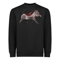 Black Warthog Illustrations Heavyweight Sweatshirt - LillyAllenDesigns