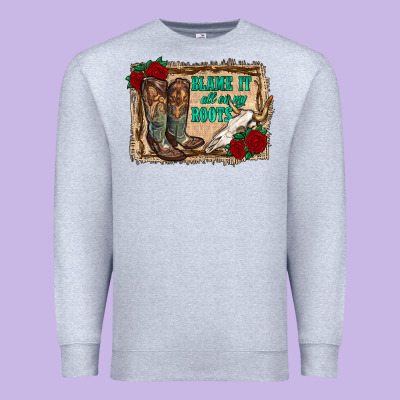 Blame It All On My Roots Premium Sweatshirt Designed By Ranaportraitstore