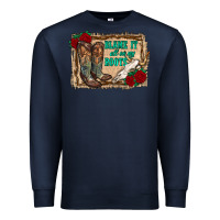 Navy blame it all on my roots Premium Sweatshirt - RanaPortraitStore