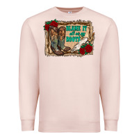 Pale Pink blame it all on my roots Premium Sweatshirt - RanaPortraitStore