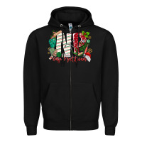 Black NP Nurse Practitioner Christmas Zipper Hoodie - MaliasSmallBusiness