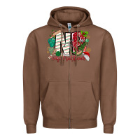 Chestnut NP Nurse Practitioner Christmas Zipper Hoodie - MaliasSmallBusiness