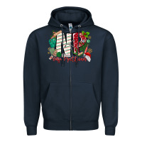 Navy NP Nurse Practitioner Christmas Zipper Hoodie - MaliasSmallBusiness