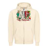 Sandshell NP Nurse Practitioner Christmas Zipper Hoodie - MaliasSmallBusiness
