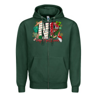 Sports Green NP Nurse Practitioner Christmas Zipper Hoodie - MaliasSmallBusiness