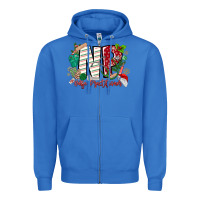 True Royal NP Nurse Practitioner Christmas Zipper Hoodie - MaliasSmallBusiness
