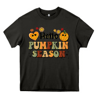 Asphalt hello pumpkin season Heavy Core Tee - BarkalooDesign