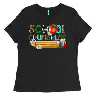Black school counselor Ladies Tee - texasbilliewilder