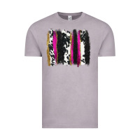 Vintage Zinc cow , yellow and pink glitter brushstrokes Vintage Tee - AdoDesignShop