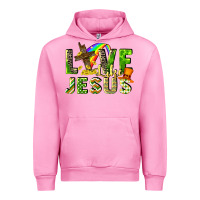 Fuchsia Pink Love like Jesus Urban Hoodie - CowGirlArtShop