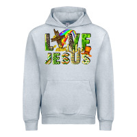 Heather Grey Love like Jesus Urban Hoodie - CowGirlArtShop
