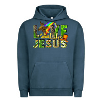 Pigment Midnight Navy Love like Jesus Urban Hoodie - CowGirlArtShop