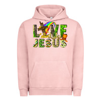 Pigment Salmon Love like Jesus Urban Hoodie - CowGirlArtShop