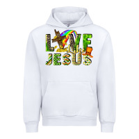 White Love like Jesus Urban Hoodie - CowGirlArtShop