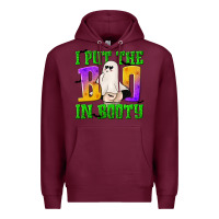Burgundy I Put The Boo Premium Hoodie - texasbilliewilder