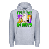 Heather Grey I Put The Boo Premium Hoodie - texasbilliewilder