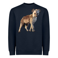 Navy Baby Hyena Illustrations Heavyweight Sweatshirt - LillyAllenDesigns