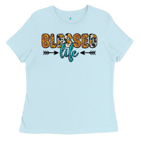 Baby Blue blessed life Ladies Tee - Zillion Design Studio