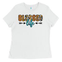 White blessed life Ladies Tee - Zillion Design Studio