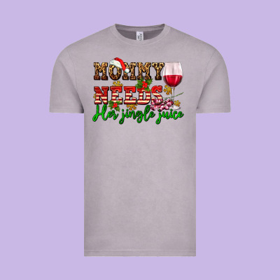 Mommy Needs Her Jingle Juice Vintage Tee Designed By Adodesignshop