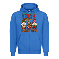 True Royal Just a girl who loves Christmas Zipper Hoodie - NancyCooperArtShop
