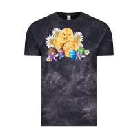 Cloud Black chicks eggs daisy easter Vintage Tee - Artiststas