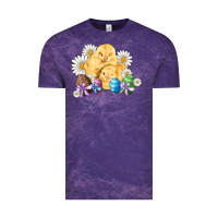 Cloud Purple chicks eggs daisy easter Vintage Tee - Artiststas