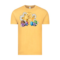 Vintage Mustard chicks eggs daisy easter Vintage Tee - Artiststas