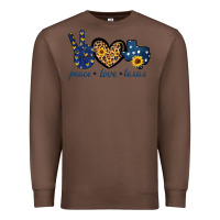 Chestnut Peace Love Texas Premium Sweatshirt - Bettercallsaul