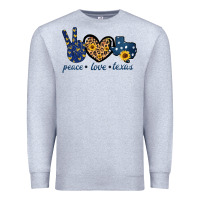 Peace Love Texas Premium Sweatshirt | Teevron