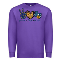 Purple Peace Love Texas Premium Sweatshirt - Bettercallsaul