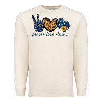 Sandshell Peace Love Texas Premium Sweatshirt - Bettercallsaul