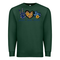 Sports Green Peace Love Texas Premium Sweatshirt - Bettercallsaul